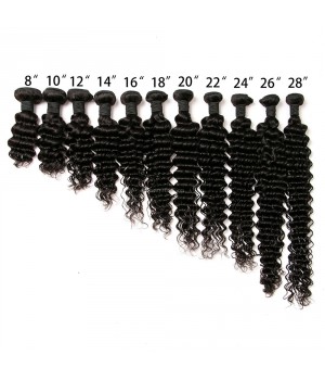 Grade 10A Brazilian Deep Wave Hair Extensions