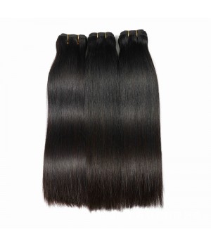 Super Double Drawn Straight Hair Vietnamese SDD Double Drawn Bone Straight Hair Weft