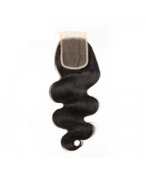 Virgin Human Brazilian Body Wave Hair 3 Bundles with Closure