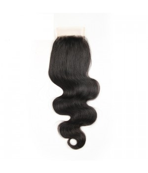 Free Part Brazilian Body Wave Lace Closure 4x4