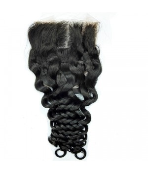 Free Part 4x4 inches Indian Hair Lace Closure