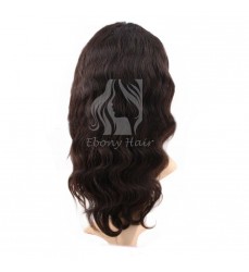 Free Part Body Wave 100% Virgin Hair Lace Front Wig Free Shipping