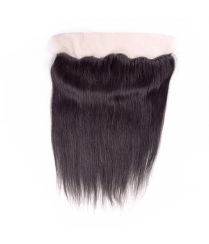 Brazilian Straight Hair 3 Bundles with Frontal Lace 13x4