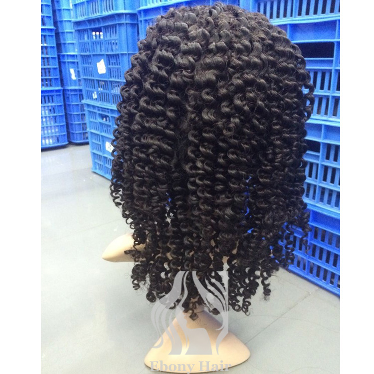 Brazilian Curly Human Hair Full Lace Wigs for Sale