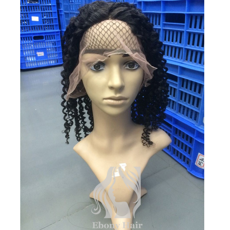 Brazilian Curly Human Hair Full Lace Wigs for Sale