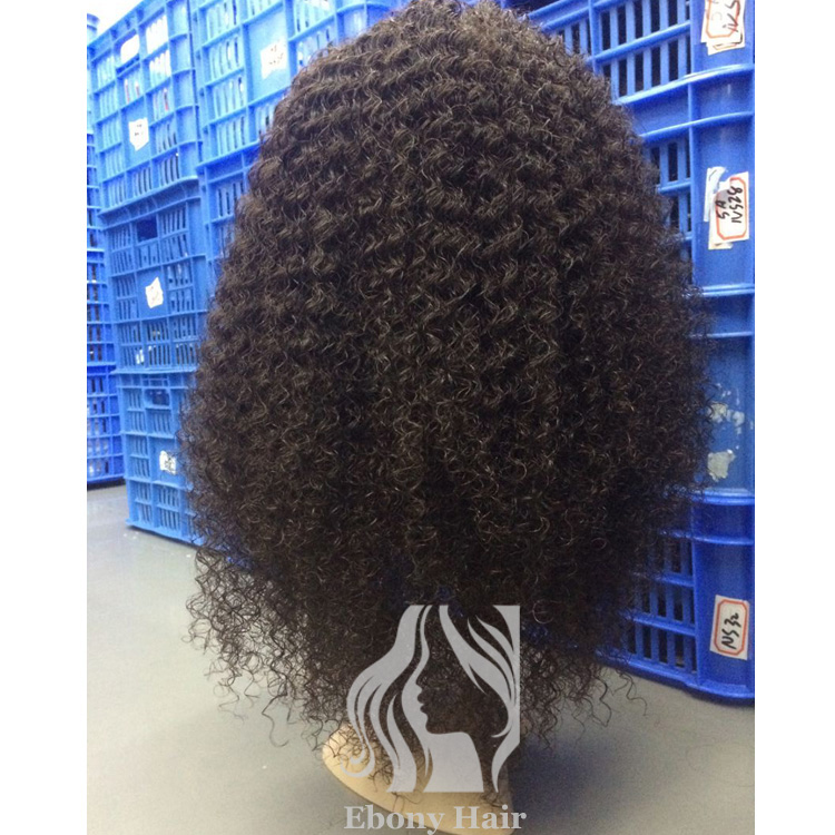 Virgin Cambodian Curly Human Hair Full Lace Wigs for Sale
