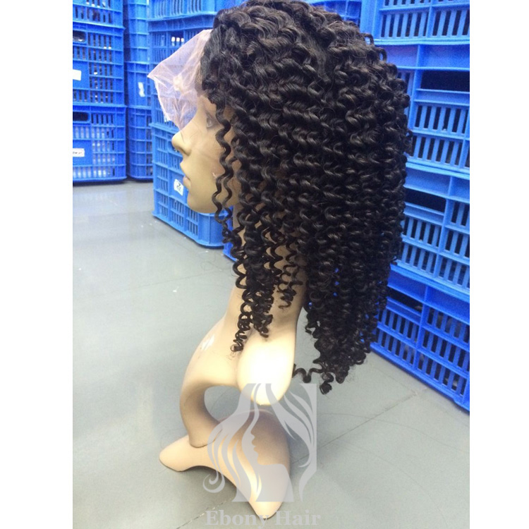 Brazilian Curly Human Hair Full Lace Wigs for Sale