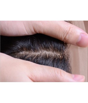 Virgin Brazilian Straight Hair Free Part  4x4 Silk Base Closure for Sale Bleach Knots