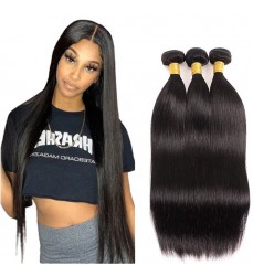 Virgin Brazilian Straight Hair 3 Bundle Deals / 4 Bundle Deals