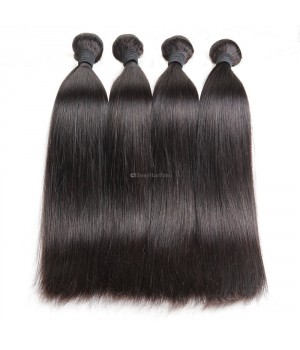 Unprocessed Soft Virgin Grade 10A Brazilian Straight Hair for Sale