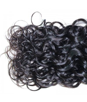 Brazilian Water Wave Hair 3 Bundles with Closure 4x4