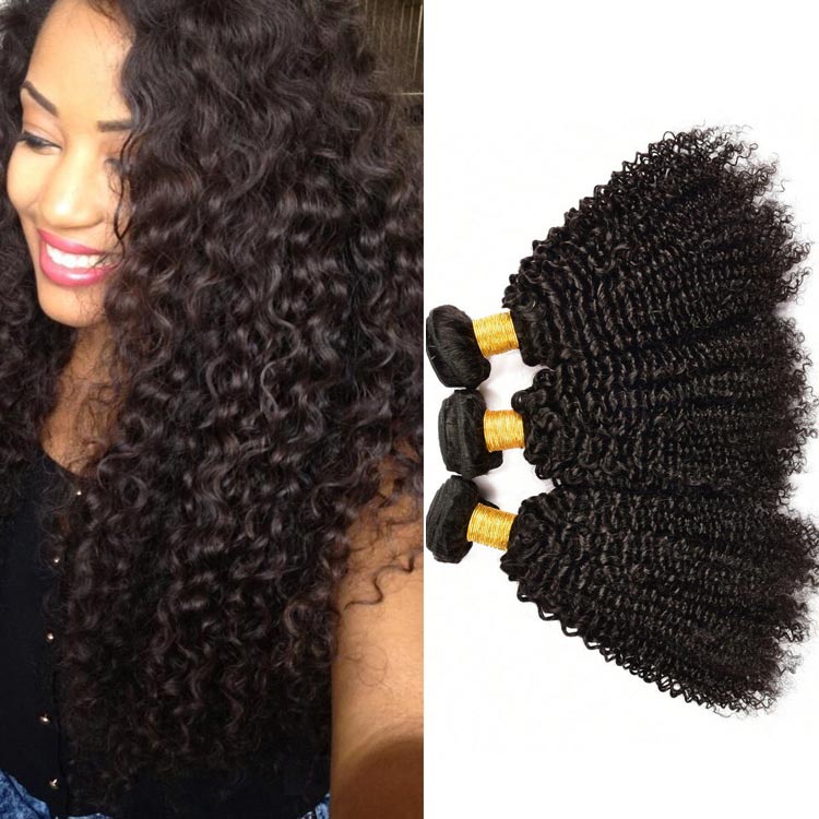 Dhl Free Shipping Black Women Brazilian Curly Hair 3 Bundle Deals