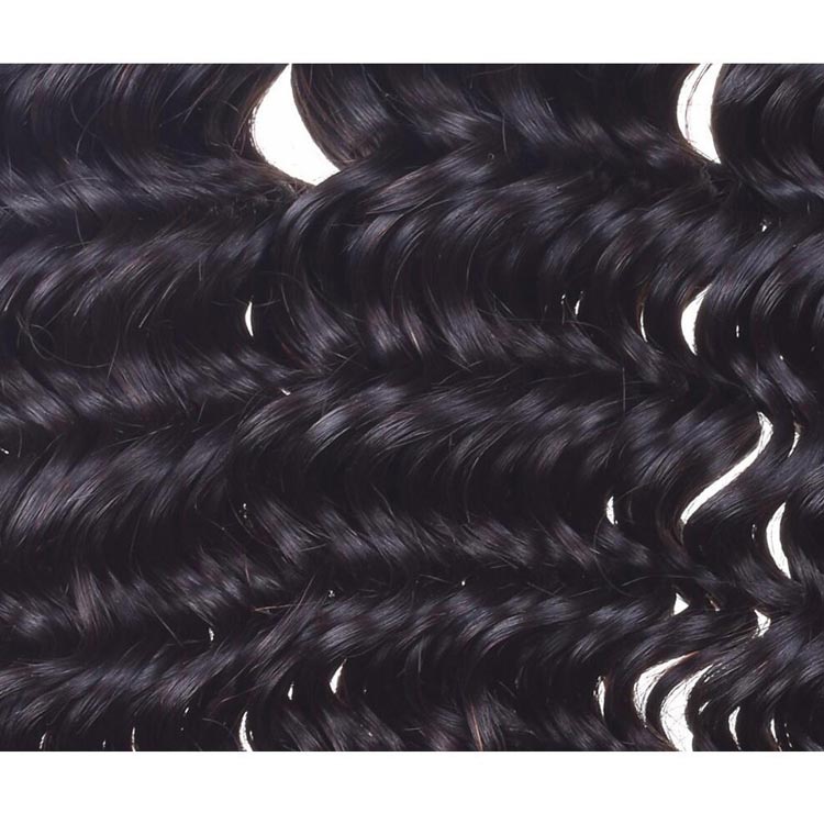 100 Virgin Brazilian Deep Wave Hair Weft for Black Women