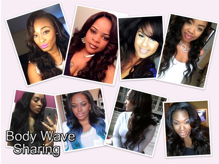 Virgin Brazilian Body Wave Hair Looks