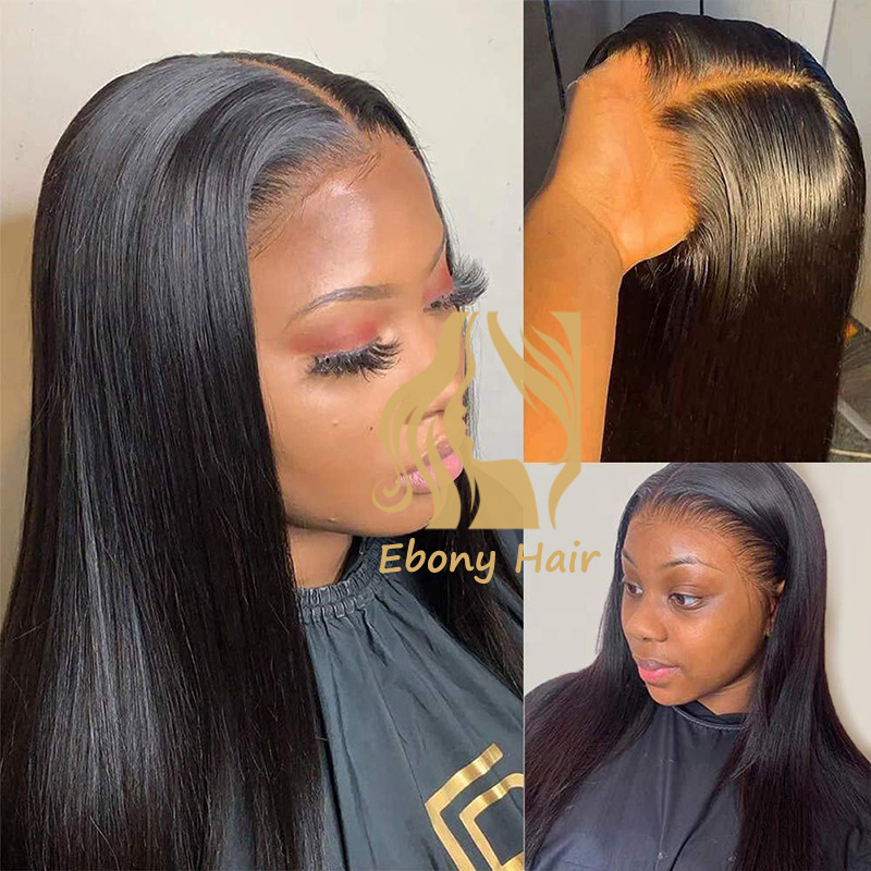 13x4 Brazilian Straight Human Hair Lace Front Wigs