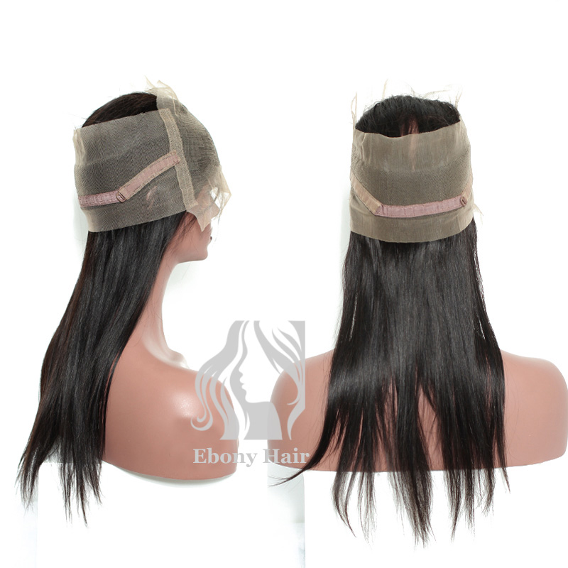 Peruvian Straight Hair 360 Lace Frontal for Sale Natural Color 10-20" inches