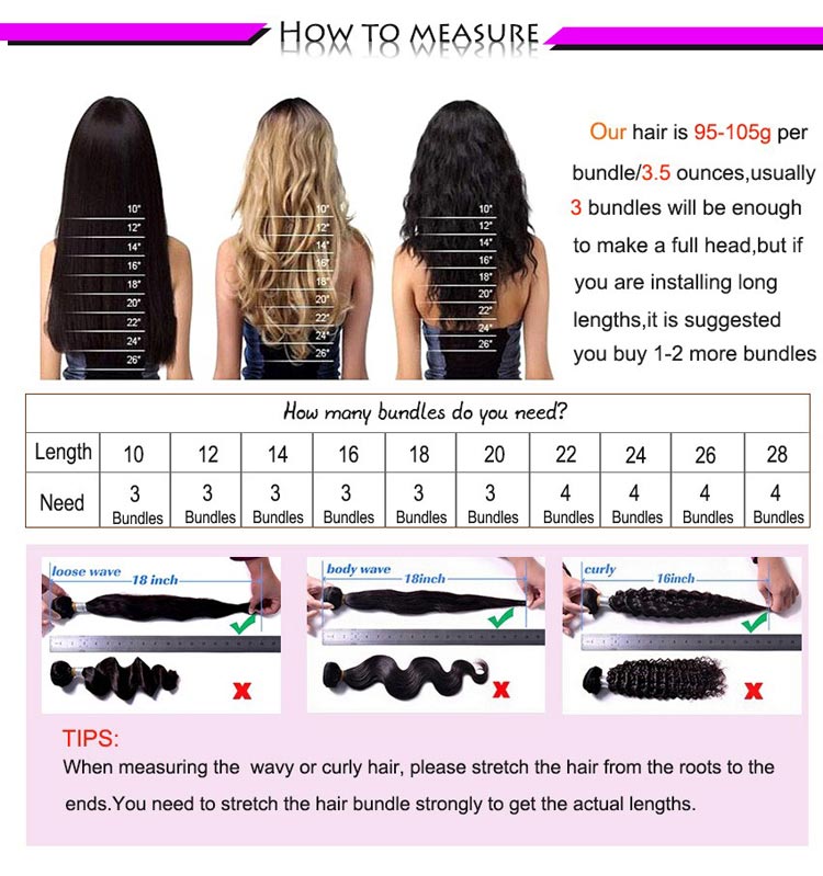 How to Measure Peruvian Hair