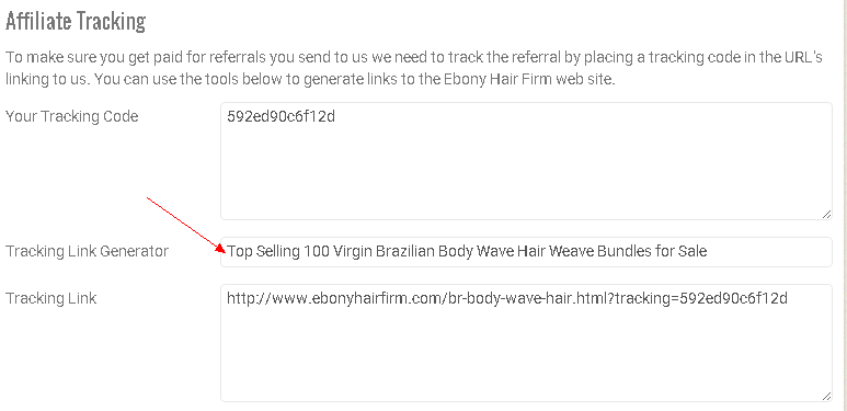 Generate Your Tracking Code Generate Your Tracking Code