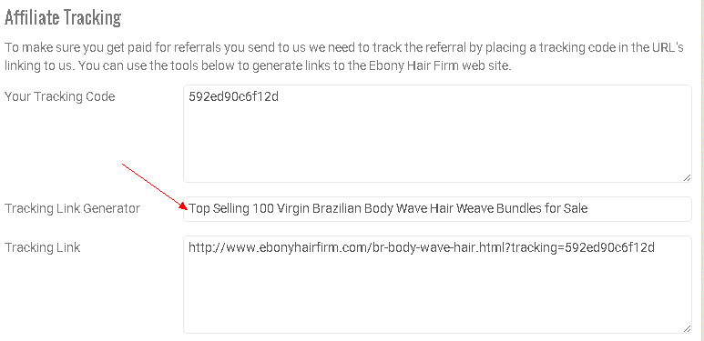 Generate Your Tracking Code
